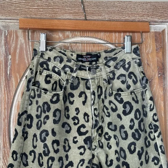 Vintage Guess Marciano Leopard Print Jeans - Picture 3 of 4